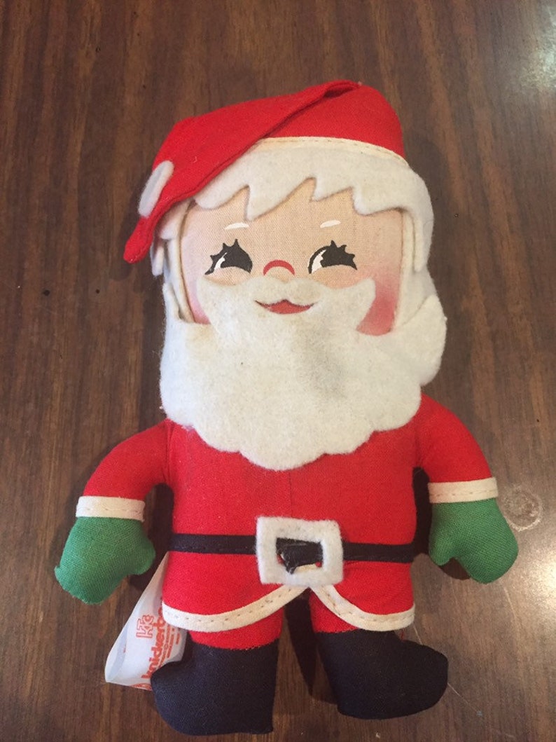 small stuffed santa