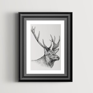 Personalised main rouge-Scotland-Stag-Beautifully Embroidered Poison
