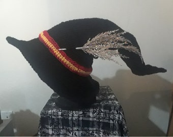 Crocheted Crooked Witch Hat PATTERN