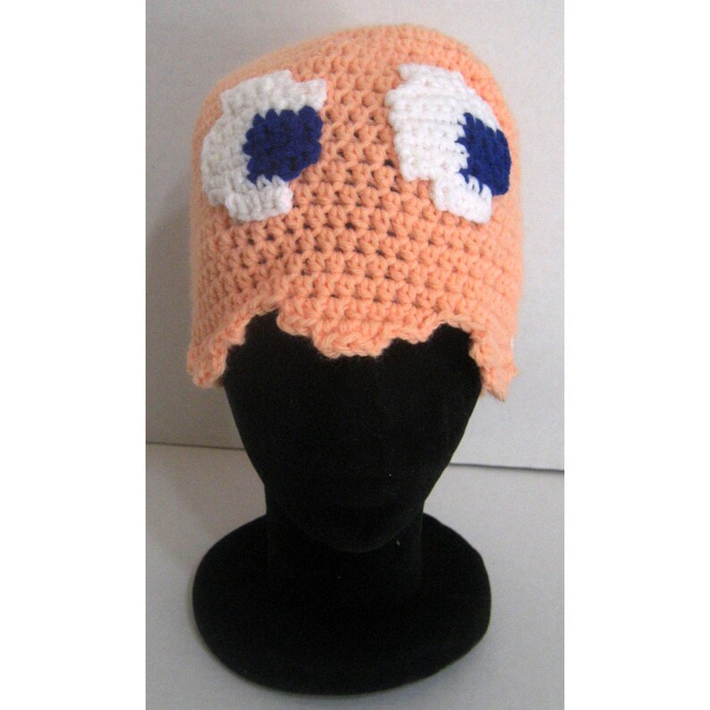 Peach Beanie Style Video Game Ghost Hat