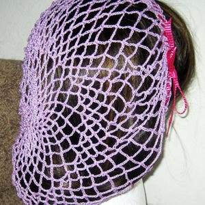 Filet à Cheveux Style Pin-up Rétro Snood Crochet Beige Clair - Années 40/50