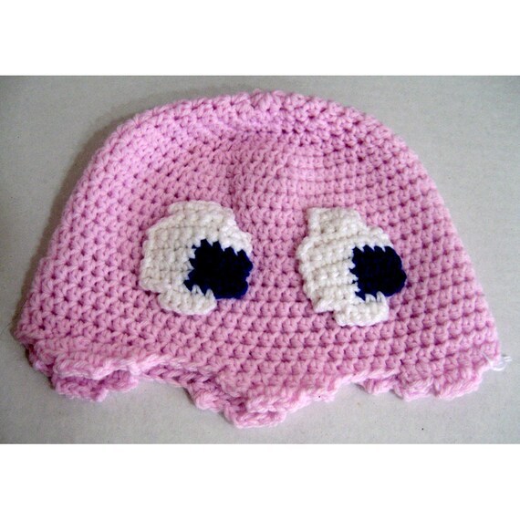 Peach Beanie Style Video Game Ghost Hat