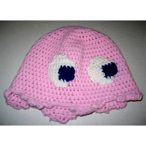 Peach Beanie Style Video Game Ghost Hat