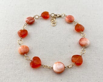 SpinyOysterCarnelianHeartGFBrac