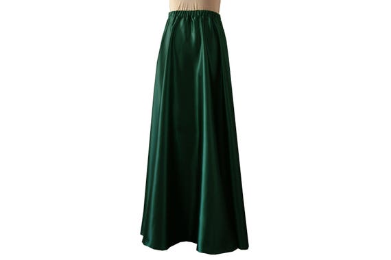 Mid length satin skirts 9mm hot sale
