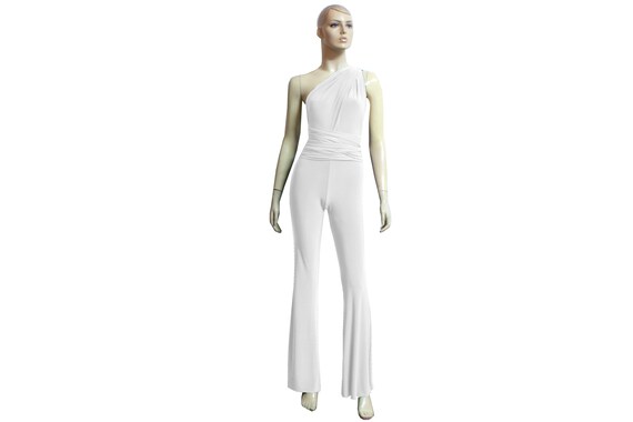 Wedding Jumpsuit Infinity White Overall Convertible Romper Etsy