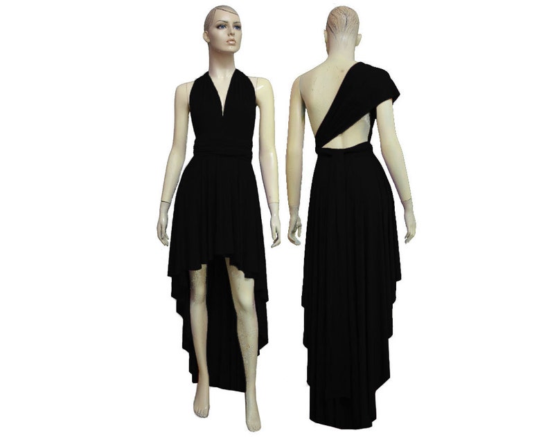 Black High Low Bridesmaid Dresses