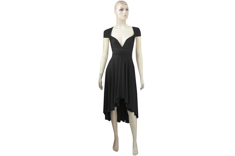 Black High Low Bridesmaid Dresses