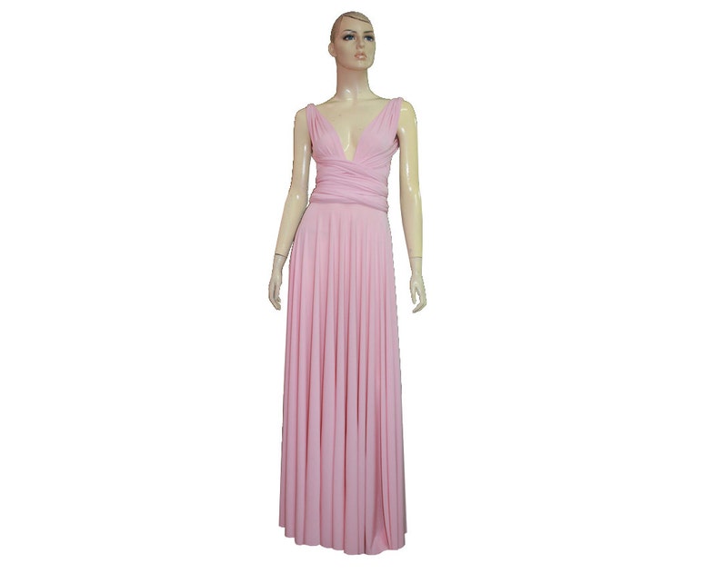 baby pink plus size dress