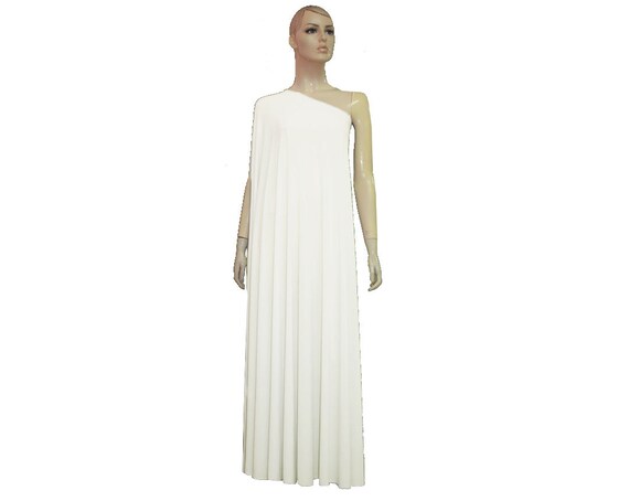 One Shoulder Maternity Wedding Dress