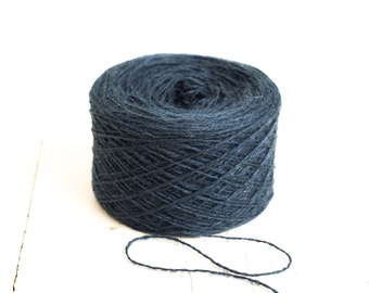 Denim Blue New Zealand Wool Yarn – Fingering Weight, 100g