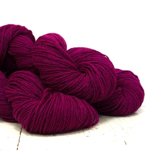 Filato misto lana PO al 60% color barbabietola, 100 g/3,5 oz. Filato morbido tipo sport, adatto per lavori a maglia per bambini e donne, filo per uncinetto.