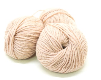 Ash Rose Alpaca Wool Yarn Blend: Aran Worsted, 50g