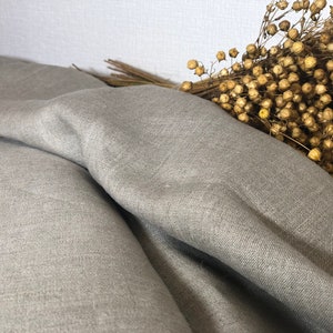 European linen fabric - Unwashed linen fabric - Natural grey linen fabric - Organic linen fabric - Baltic linen fabric - Linen for curtains