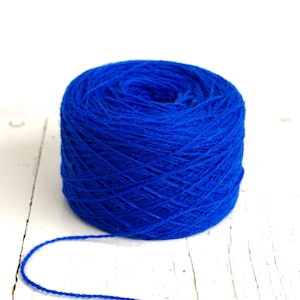 Royalblau Wolle 100g, Neuseeländische Fingering Wolle, zum Muster stricken, häkeln, für Socken, Plaids, Babydecke - 460 Farben