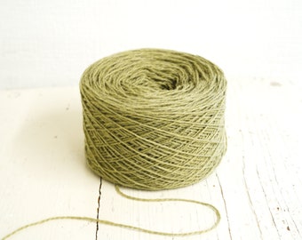 Olive Green Fingering Wool – 100% New Zealand Yarn, 100g