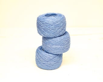 Blue Lithuanian Linen Yarn, Lace Weight, 546 yds