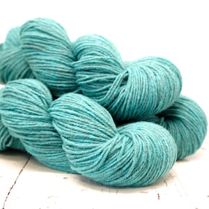 Filato misto lana e PO color turchese chiaro, 100 g/3,5 oz. Filato sportivo morbido, adatto per lavori a maglia per bambini e donne, filo per uncinetto.