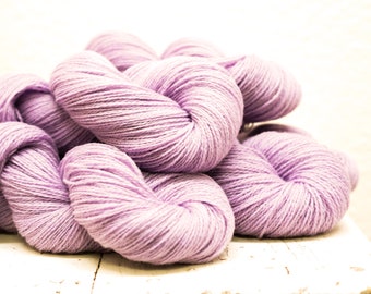 Lilac Wool Yarn, New Zealand Fingering, 500g (17.5oz)