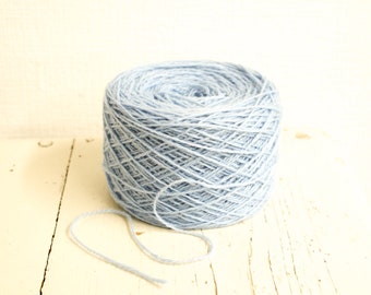 Light Blue New Zealand Wool Yarn – Fingering Weight, 100g