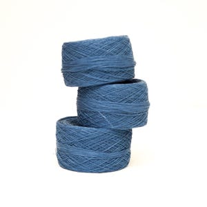 Denim blue color linen yarn 50g/500m. for lace knitting&#39;s, crochet, for women&#39;s summer tops, knitting children&#39;s clothes, summer items