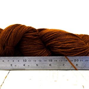 Laine mélangée PO marron cannelle, 100 g/3,5 oz. Fil doux de type sport adapté au tricot de vêtements pour enfants, femmes, crochet, décoration d'intérieur image 5