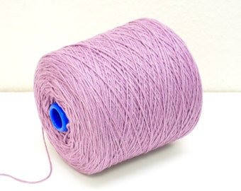 Dark lilac 100% New Zealand Aran wool 100g/136m. for knitting slippers, cardigans, tufting, rug making, crochet, felting, home decor - C 520
