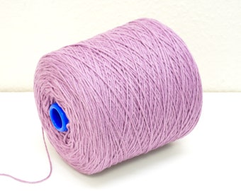 Dark Lilac Aran Wool Yarn: 100% New Zealand, 100g (136m)