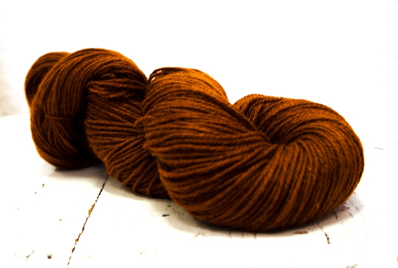 Laine mélangée PO marron cannelle, 100 g/3,5 oz. Fil doux de type sport adapté au tricot de vêtements pour enfants, femmes, crochet, décoration d'intérieur image 4