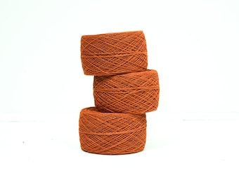 Carrot Linen Yarn: Lace Weight, Crochet Knitting (50g/500m)