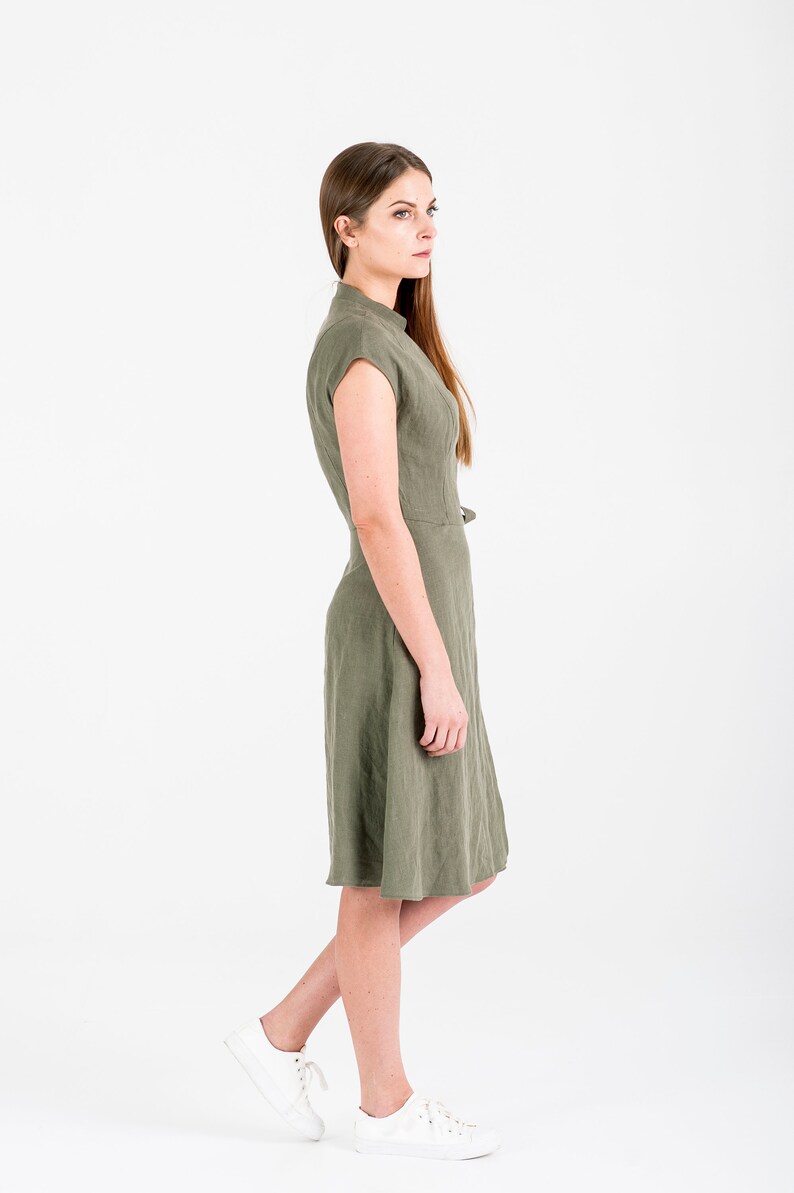 elegant linen dress