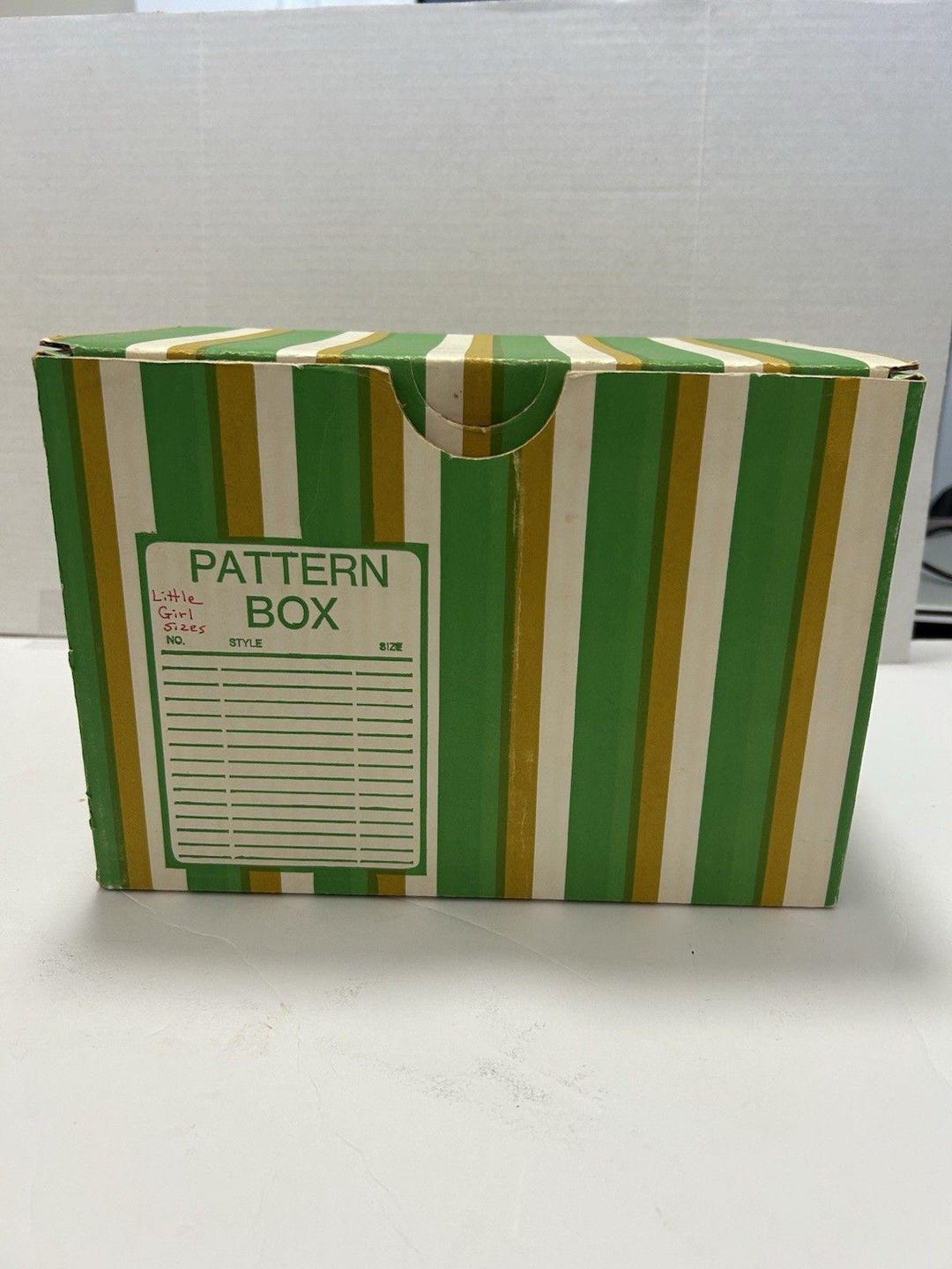 VTG Cardboard Sewing Pattern Box With Little Girls Patterns - Etsy