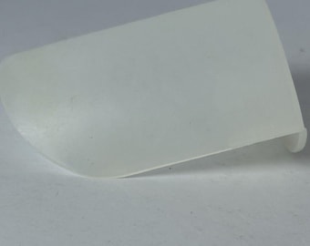 Tupperware ORLANDO Clear White 4" Flour Sugar Rice Rocker Scoop #292  Vintage