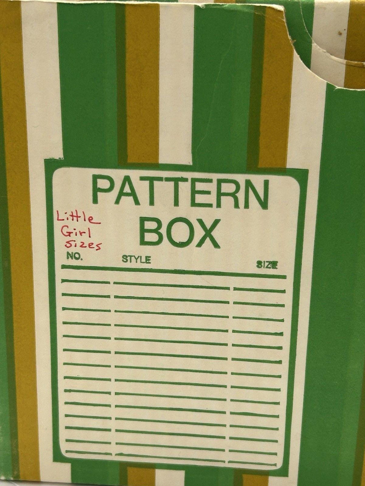 VTG Cardboard Sewing Pattern Box With Little Girls Patterns - Etsy