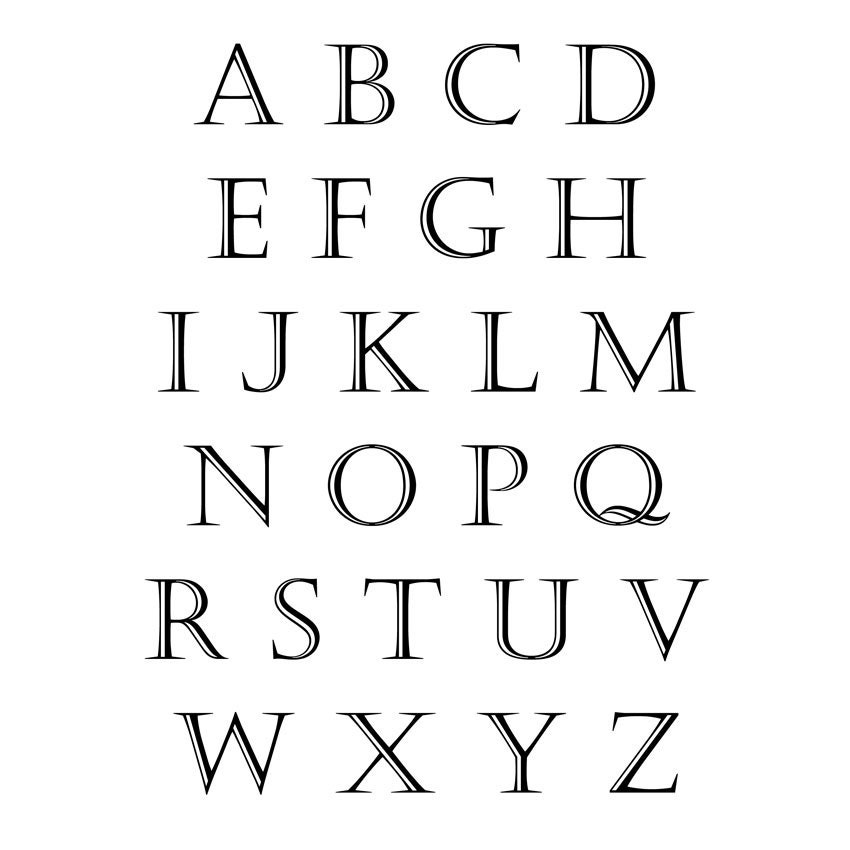 Personalized Letter Art Wall Decor Prints Custom Vintage Etsy