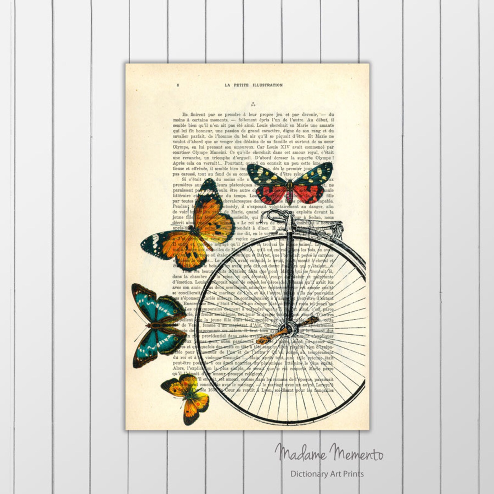 Bicycle Art Butterflies Bicycle Bike Art Print Upcycled Etsy Australia