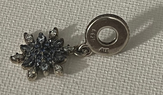 PANDORA Authentic Blue Clear CZ Crystals Snow Fla… - image 7