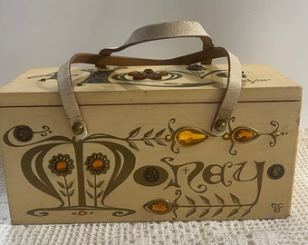 ENID COLLINS Vintage 1960’s Box Bag 4 Love and/or Money RARE Handbag Purse Box