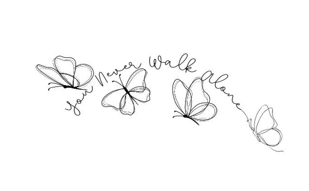 You Never Walk Alone Bangtan Inspired .svg File - Etsy