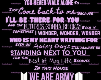 We Are ARMY - Bangtan Inspired SVG File