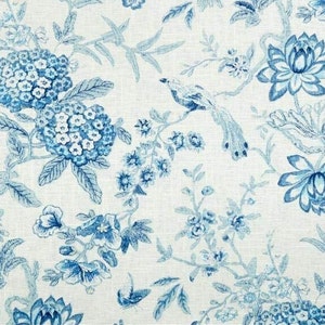 20x20 Waverly Lucchese cielo blue pillow cover, French country, cottage, floral pillow cover