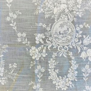 16x16, 18x18 Gray toile pillow cover or sham, Waverly, French country, cottage, French farmhouse image 3