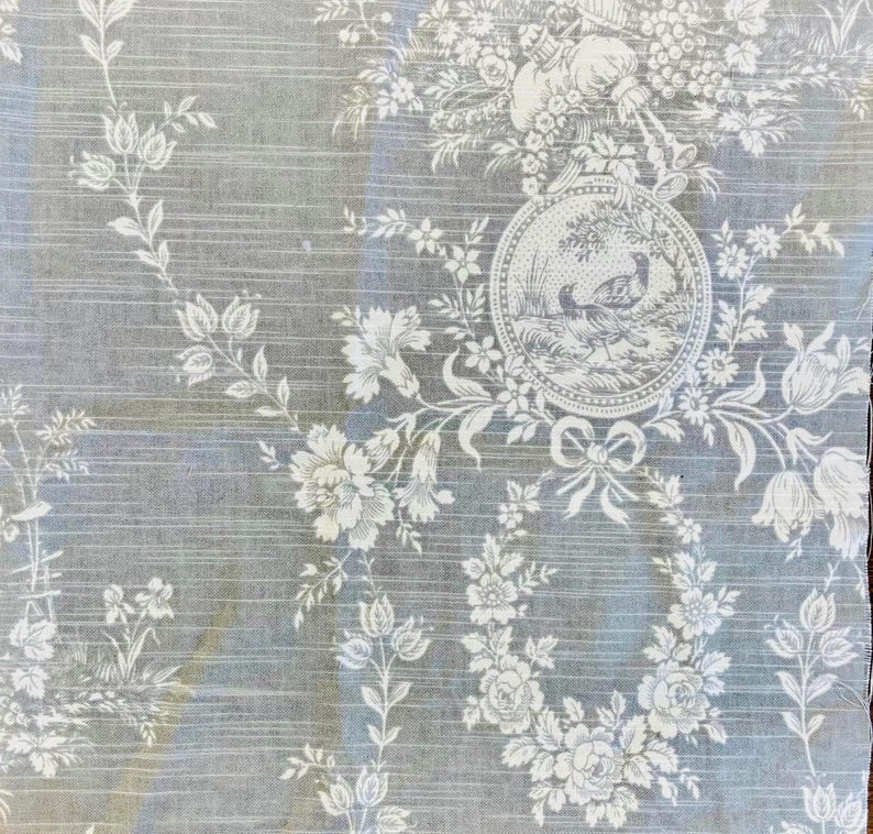16x16, 18x18 Gray toile pillow cover or sham, Waverly, French country, cottage, French farmhouse image 3
