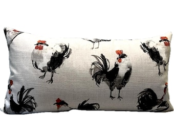 Richloom Rooster Pillow Cover, Farmhouse, French country