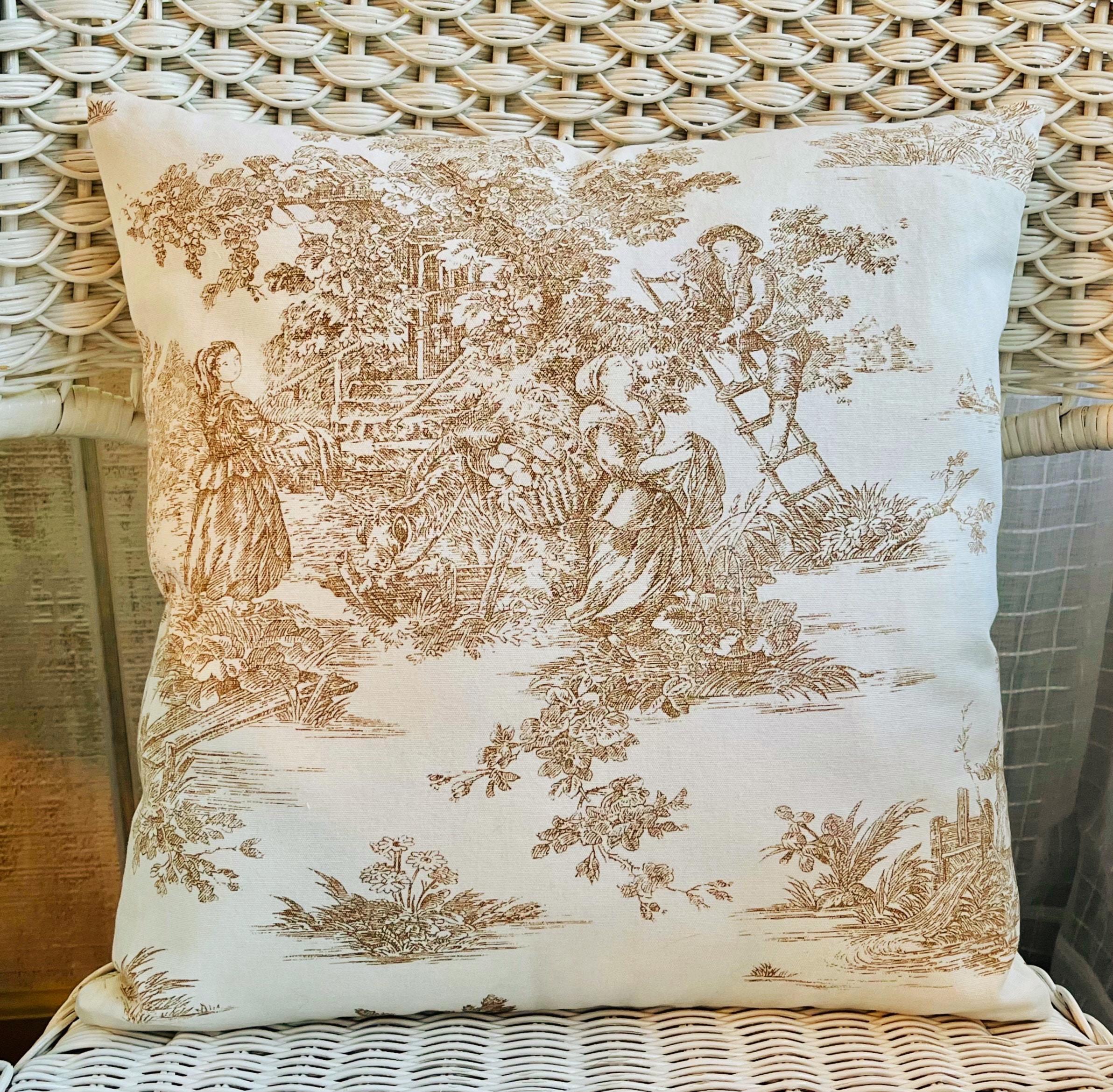 Toile Pillow Cover