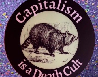 Capitalism is a Death Cult Sticker 2x2