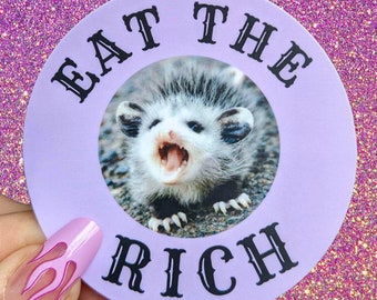 Eat the Rich Sticker 3x3