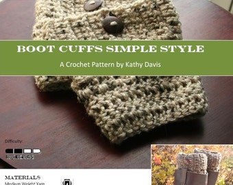 Crochet Pattern-Boot Cuff- Simple Style