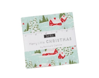 Merry Little Christmas - Moda - Designed by Bonnie & Camile - Charm Pack - 42 pieces