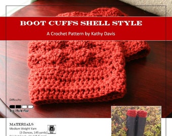 Crochet Pattern-Boot Cuff- Shell Style